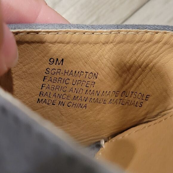 Sugar Hamptons Womens Gray Covered  Peep Toe Ankle Strap Back Zip Wedge Size 9 - Picture 9 of 16